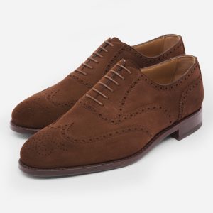 Francesina Full Brogue in Camoscio