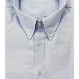 Camicia Uomo Regular Fit Nido d’ape Celeste botton down