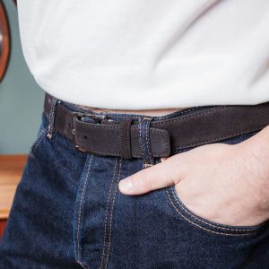 BERWICK 1707 - Cintura - Camoscio - Dark Peat