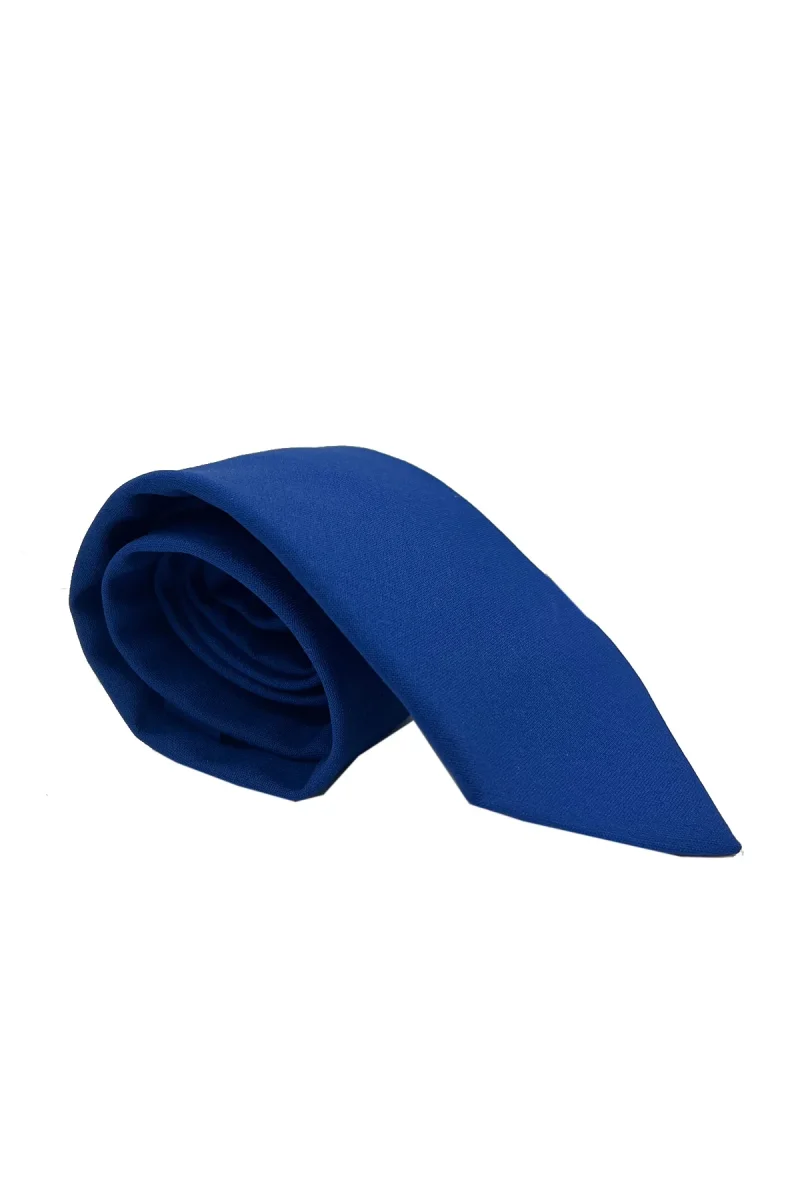 Cravatta uomo 9cm bluette notte fresco lana misto - immagine 3