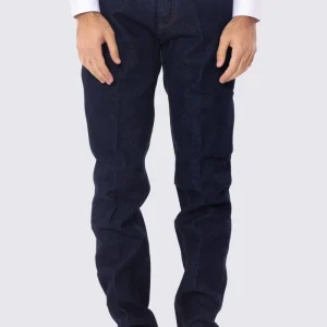 Jeans da uomo lavaggio zero 100% cotone modello 5 tasche vestibilità regular