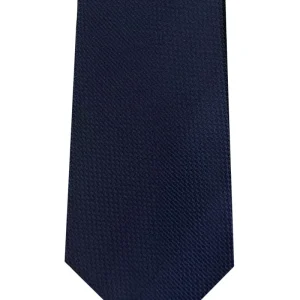 Cravatta uomo 8 cm blu fantasia tono su tono effetto seta