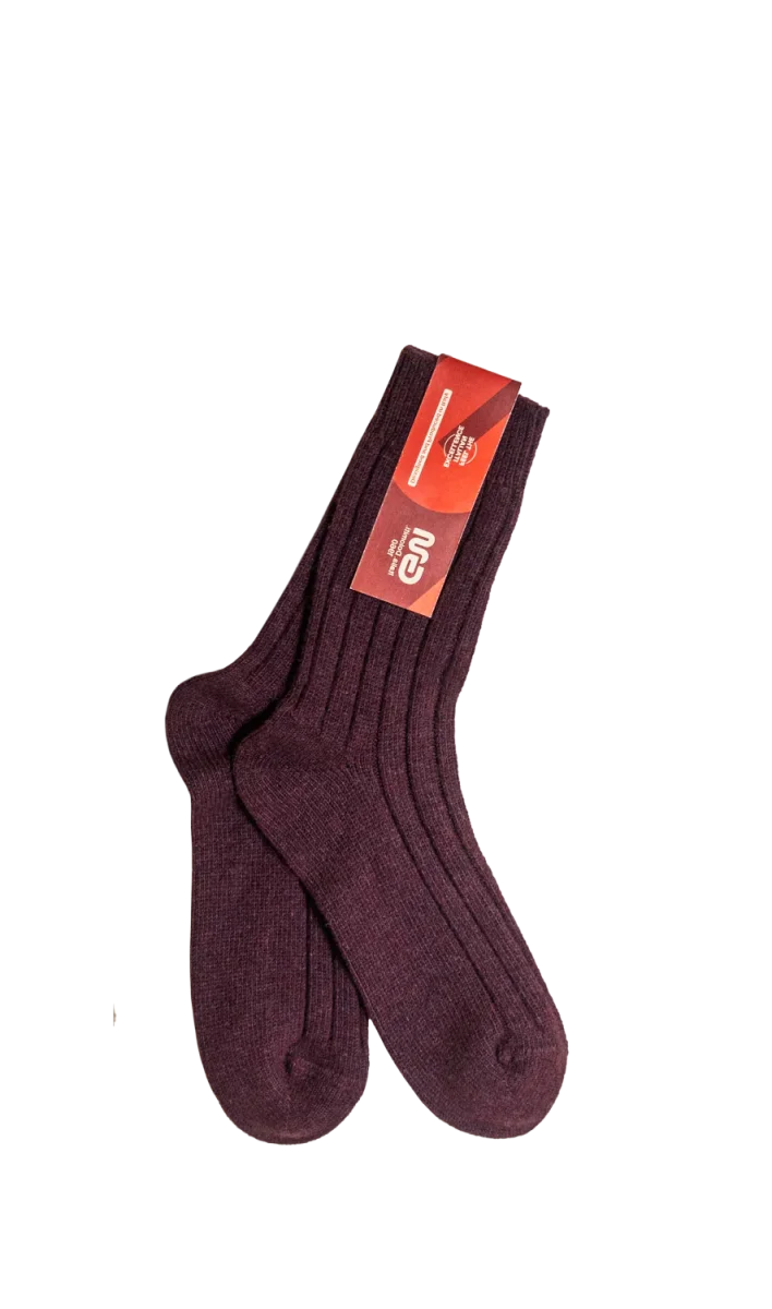 Erica 1095 | Calza calda in cashmere riciclato e merino fine - immagine 3