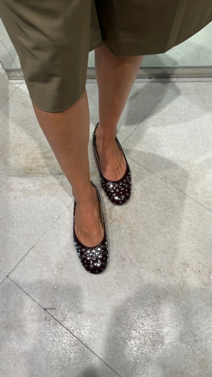 ANNA F - Ballerina - 1831 - Borchie Bordeaux - immagine 4