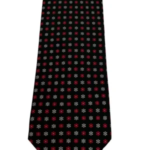 Cravatta uomo Verde fantasia in pura seta cucita a mano costruzione 3 piege larghezza 9cm