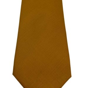 Cravatta uomo senape 9cm fantasia in fresco lana cucita a mano 3 pieghe