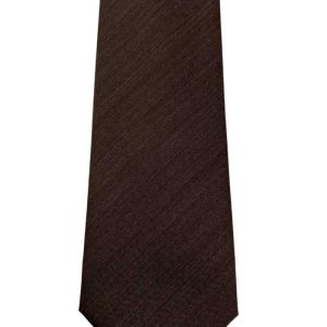 Cravatta uomo fango solaro 9cm in fresco lana cucita a mano 3 pieghe