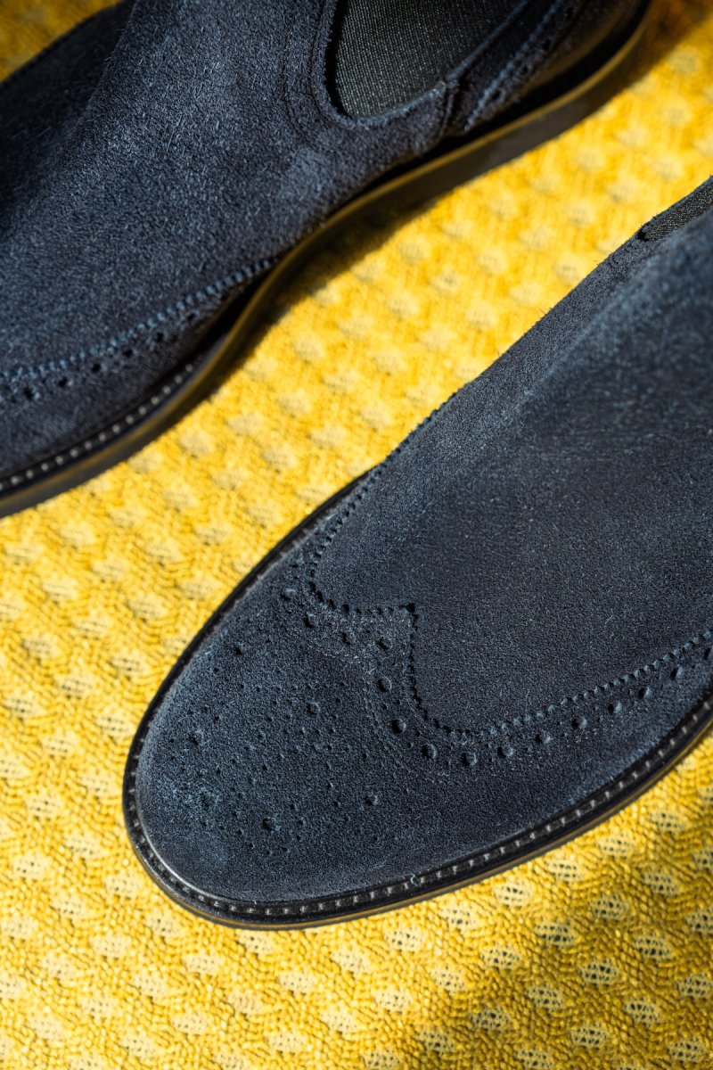 Stivaletto Chelsea Brogue in Camoscio - immagine 3