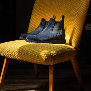 Stivaletto Chelsea Brogue in Camoscio