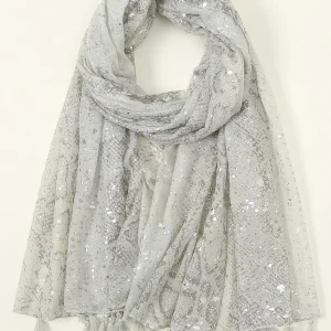 Sciarpa Con Frange pitonata