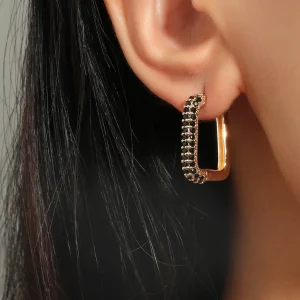 Orecchini quadrati zirconi