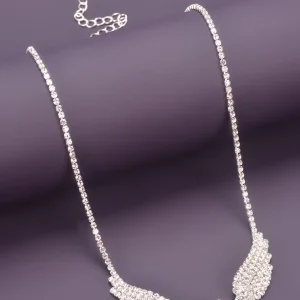 Collane con strass cuore & decorato ali