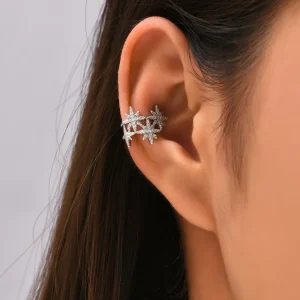 Orecchino Ear Cuff con zirconi a stellina