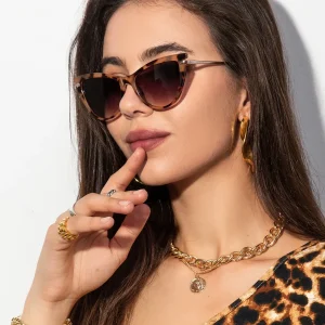 Occhiali da sole retrò a forma di occhio di gatto
