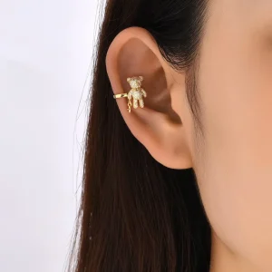 orecchino orsetto  con strass