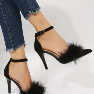 Tacchi morbido dettaglio a punta tacco a spillo cinturino alla caviglia