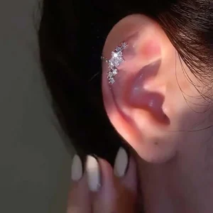 1 pezzo Orecchino Ear Cuff decorato con zirconi