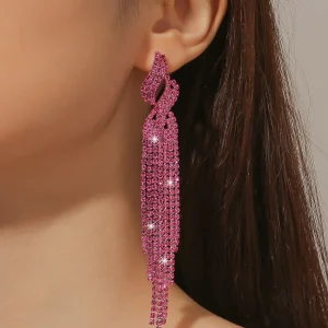 Orecchini nappa cristallo in strass