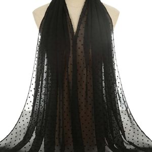 Scialle con pois elegante