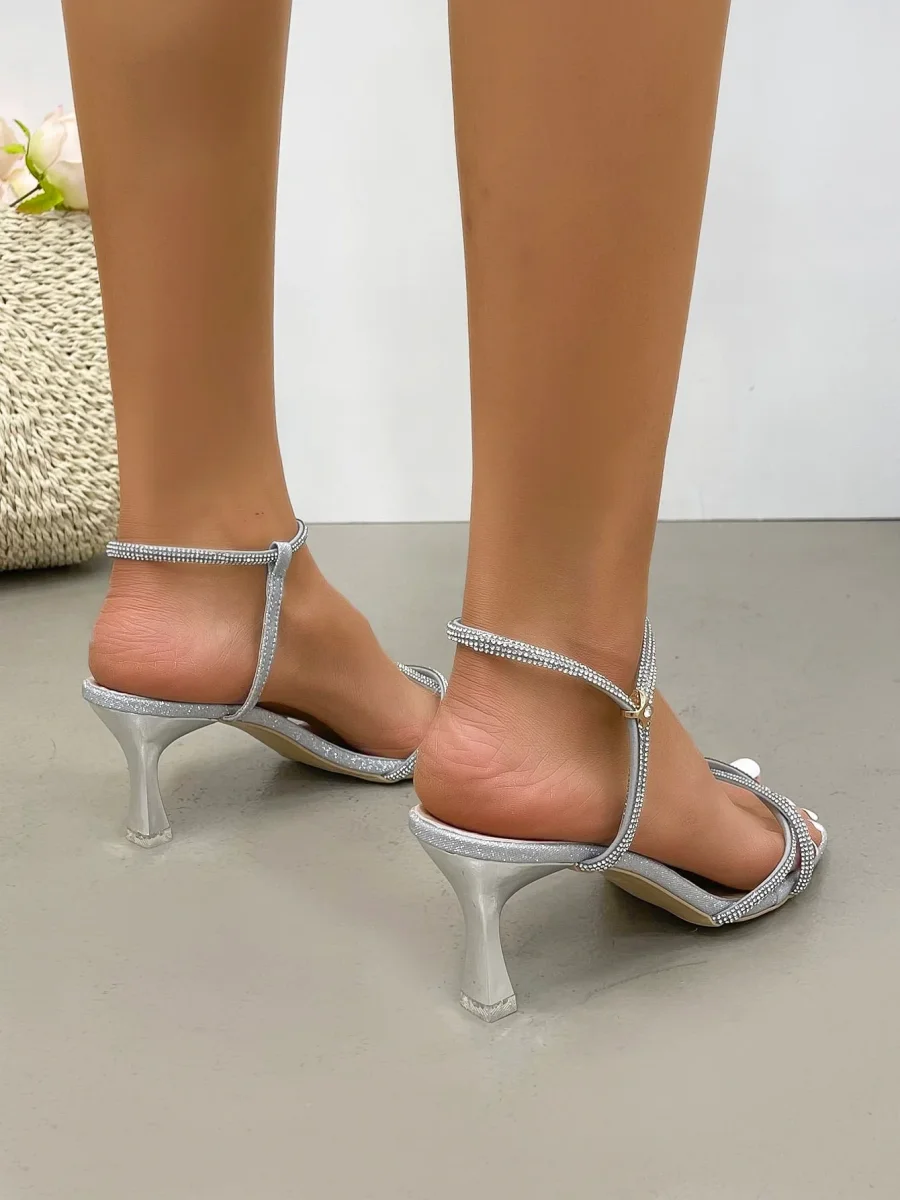 Sandali Donna con strass tacco a spillo - immagine 6