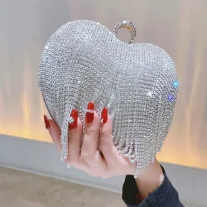 Mini borsa novità con strass e decorazioni