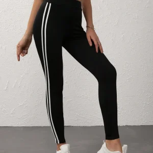 Leggings righe laterale