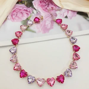 Collana  multicolorata cristallo