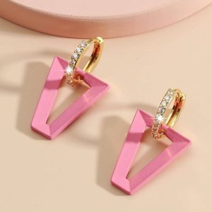 Orecchini pendenti geometrici