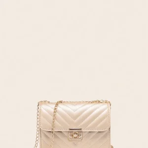 Borsa a tracolla trapuntata, con catena