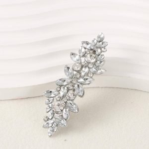 Clip francese reale decorata con strass