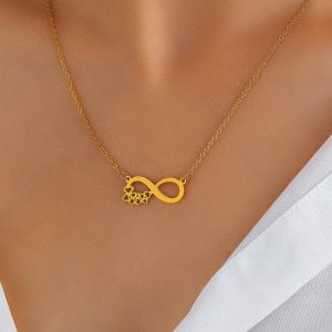 Collana in acciaio inossidabile  simbolo infinito