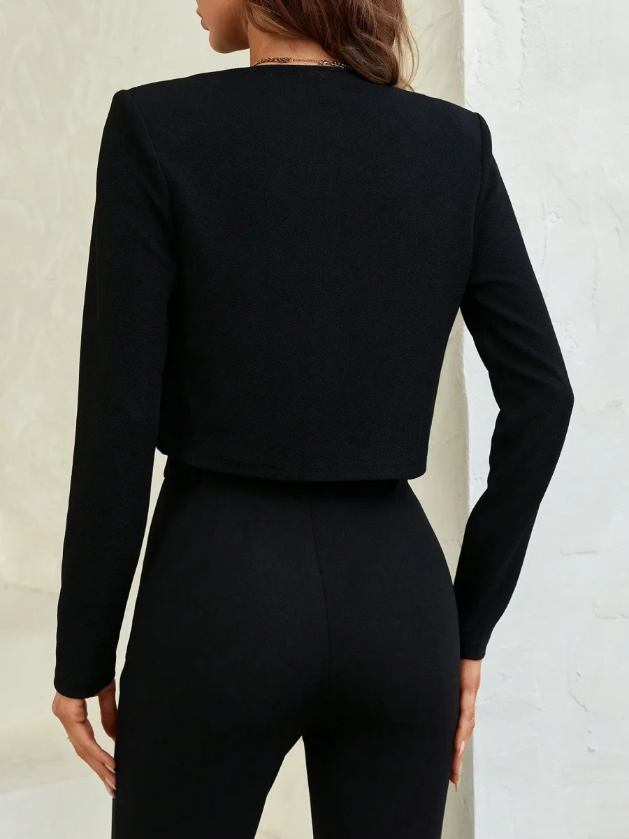 Giacca corta con perle aperto davanti - immagine 3