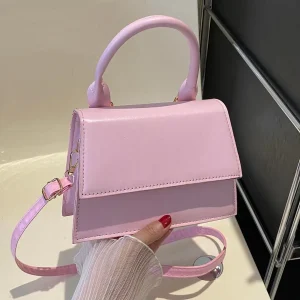 Borsa quadrata mini monocolore