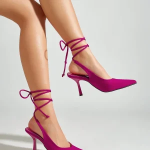 Donna Décolleté con cinturino design a punta tacco a spillo