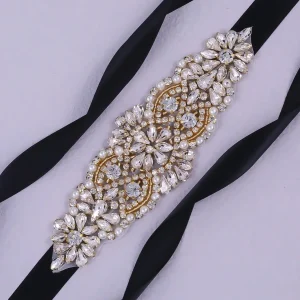 Cintura con strass per abito da cerimonia