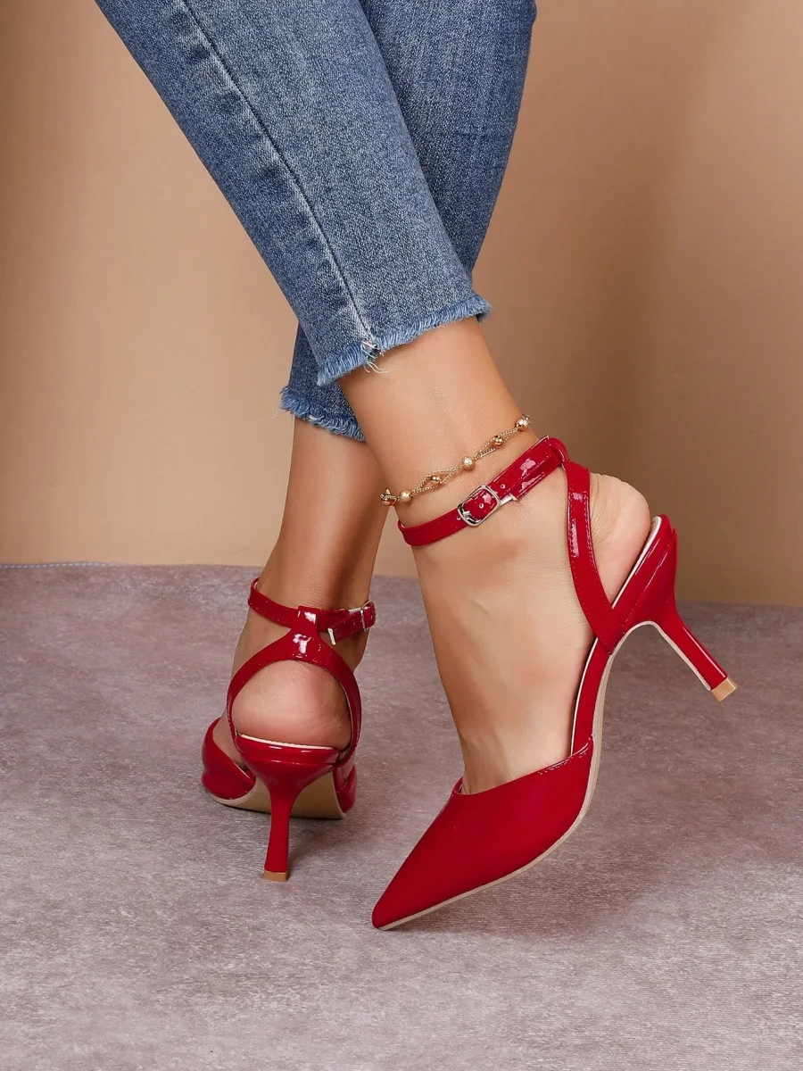 Scarpe a punta tacco a stiletto - immagine 7