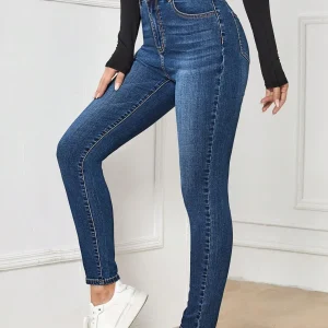 Jeans skinny vita alta