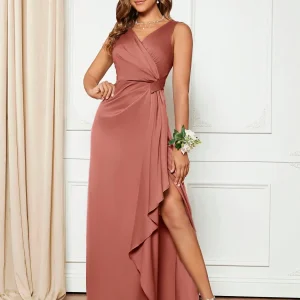 Vestito Avvolgente Senza Maniche