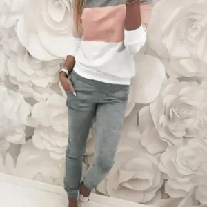 Tuta Sportiva con strisce a contrasto e Cappuccio