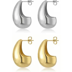 Set Di 2 Paia Di Orecchini A Goccia