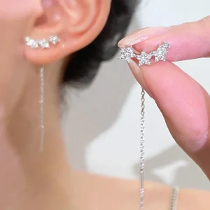 Orecchini Sali scendi con stelline