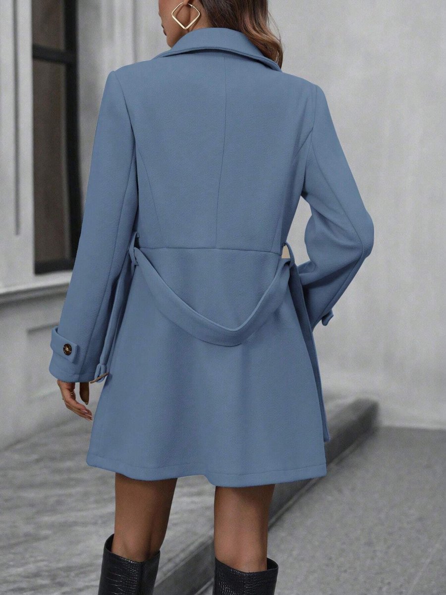 Cappotto Con Doppio Petto E Cinta - immagine 8