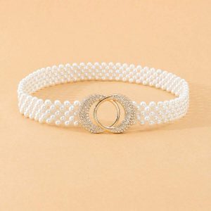 Cintura elegante perle e strass