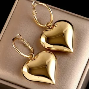 Orecchini A Cuore bombati