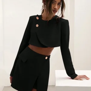 Completo Giacchina e gonna con bottoni oro