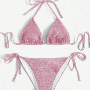 Bikini triangolo glitter