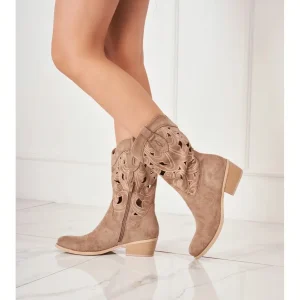 Stivali western con cerniera