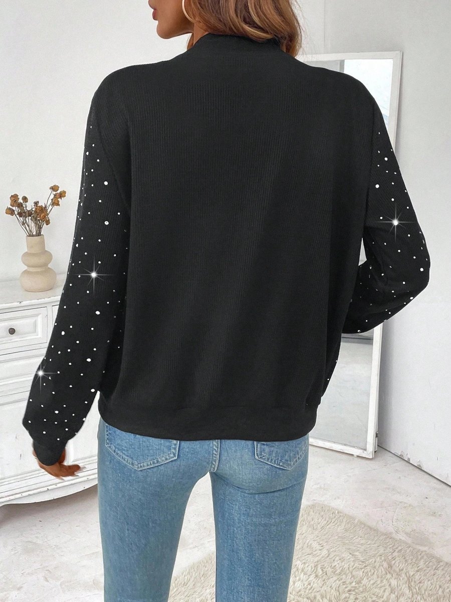Giacca casual elegante con strass - immagine 4