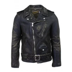 Men's Vintaged Fitted Motorcycle Jacket