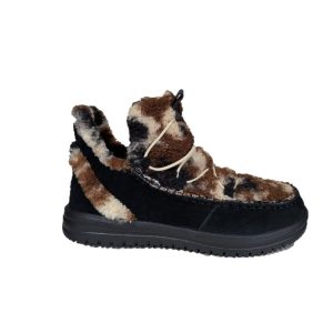 Hey Dude camden suede cozy black multi black stivaletti donna